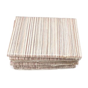 ตะไบเล็บแบบใช้แล้วทิ้ง EMERY สองด้าน 100 กริต เครื่องมือขัดเล็บโค้ง สีเบจแดง - Product Image 6