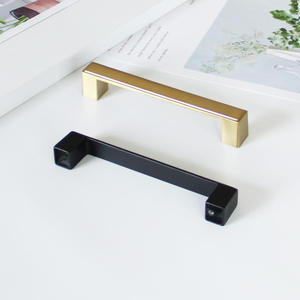 Tiradores de Gabinete Contemporáneos de Aleación de Zinc en Negro Mate y Dorado, Manijas para Muebles y Mesitas de Noche, Gran Venta - Product Image 4