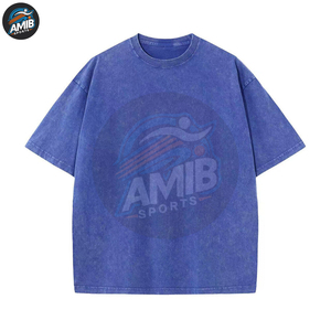 Camisetas de Hombre con Lavado Ácido al Por Mayor, de Alta Calidad, Hechas a Medida, Servicio OEM, Camiseta con Lavado Ácido para Hombre - Product Image 5
