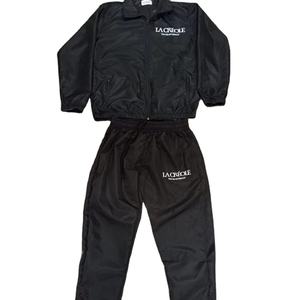 Conjunto de chándal de LICRA/algodón transpirable sólido de invierno Unisex, ropa deportiva con logotipo personalizado de alta calidad, Sudadera con capucha para correr, cortavientos para - Product Image 1