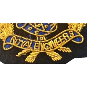Insignias Bordadas a Mano del Cuerpo de Ingeniería Británico, Personalizadas al por Mayor, en Fieltro con Hilos de Oro, para Blazers y Otras Prendas - Product Image 4