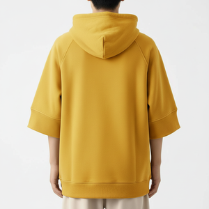 Trendy Oversized Hoodie Short Sleeve Unisex Streetwear Hoodie <b>Bulk</b> - Product Image 2