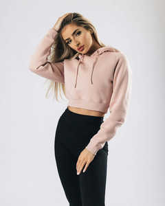 Sudadera con Capucha Gris Bordada para Mujer, de Felpa Suave, Manga Larga, Estilo Moderno, para Uso Diario, Cómoda - Product Image 3