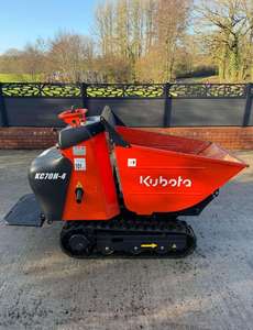 Mini-dumper diesel sur chenilles KC70H-4 avec benne basculante hydraulique, chargeur compact, garantie 1 an pour la construction agricole - Product Image 5