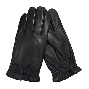 Guantes de Carreras de Cuero, Protección Completa para los Dedos, Resistentes al Viento, Correa de Muñeca Ajustable con Cierre de Hebilla, Unisex, para Actividades al Aire Libre en Invierno - Product Image 4