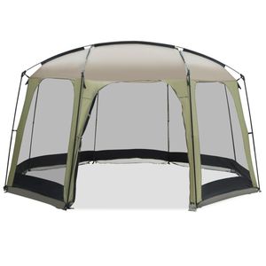 Large Outdoor Sun Shelter <b>Canopy</b> 6-8 Person Screen House <b>Tent</b> Full Mesh Walls UV Protection Wind Ropes Stakes Two Bedroom - Product Image 4