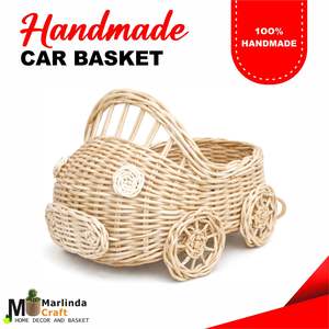 Cesta de Mimbre para Coche Hecha a Mano - Product Image 1