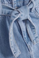 Shorts en jean stretch taille haute pour femme, coupe droite, délavé, en coton, décontracté, respirant, coupe régulière, couleur unie
