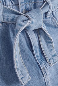 Women's High Waist <b>Denim</b> Shorts Straight Leg Stonewashed Cotton Casual Summer Shorts Breathable Regular Fit Solid Color - Product Image 4