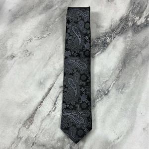 Corbata de Lujo Negra con Diseño Paisley para Hombre |   Corbata de Diseño Tejida para Bodas Formales, Negocios y Fiestas |   Ropa de Regalo Premium Estilo Exportación - Product Image 2