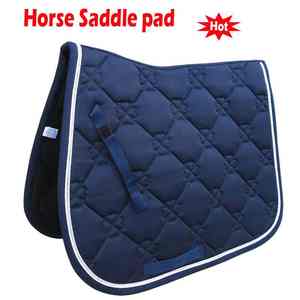 Nouvelle tapisserie de selle équestre carrée royale en coton matelassé confortable pour chevaux anglais, tapisserie de selle polyvalente matelassée en losanges pour l'équitation western - Product Image 5