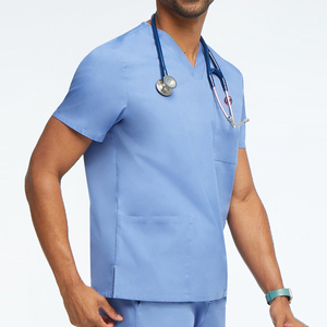 Bulk Custom Medical <b>Scrubs</b> Woven Fabric Hospital Use Professional Unisex Cotton Polyester Customized Color Logo <b>Scrub</b> <b>Sets</b> - Product Image 2