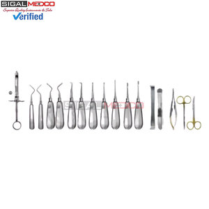 Juego de 65 Instrumentos Quirúrgicos Dentales Manuales de Acero Inoxidable Alemán de Alta Calidad: Elevadores y Pinzas para Extracción Oral - Product Image 2