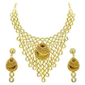 Joyería de Moda al por Mayor, Juego de Joyería Larga para Novia, Estilo Dubái, Oro Micronizado de 14K, 18K y 24K, Diseño Turco Tradicional, Oro Joyería - Product Image 4