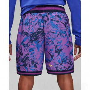 Shorts de sport robustes pour hommes, personnalisables avec impression, pour entraînement intensif, basketball et fitness, style décontracté - Product Image 2