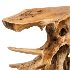 ARTERRA Premium Solid Wood Teak Root <b>Console</b> <b>Table</b> Eco-Friendly Durable Freeform Design Rustic Luxury Living Room Apartment - Product Image 4