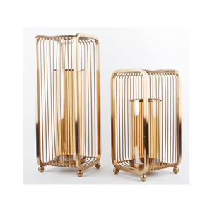 Gold Metal Hanging <b>Lantern</b> <b>Candle</b> Holder Customized New Arrival <b>Lantern</b> <b>For</b> Home Garden Wedding Party Decor - Product Image 1