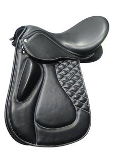 Silla de Montar Inglesa de Cuero Duradera y Confortable con Estructura de Madera y Herrajes de Latón Niquelado - Product Image 3