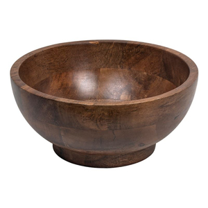 Handcrafted Acacia Wood Serving Bowl Large Durable Food Safe Natural Wooden Salad Fruit <b>Mixing</b> Bowl Stylish Kitchen & Dining - Product Image 2