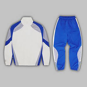 Ensemble de survêtement streetwear deux pièces en nylon froissé : veste coupe-vent et pantalon de jogging - Product Image 4