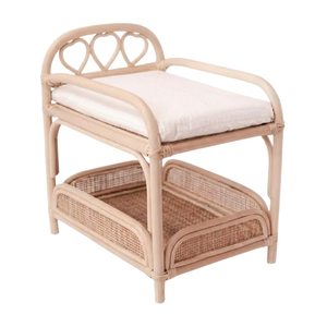 Table à langer en rotin pour poupées, ensemble de jeu d'imitation pour chambre d'enfant, prix abordable, haute qualité, vente directe d'usine - Product Image 2