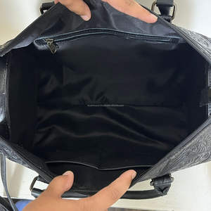 Sac de voyage Western Speedy en cuir véritable noir fait à la main en gros avec concho turquoise, sacs de voyage de luxe pour le week-end et la nuit - Product Image 6