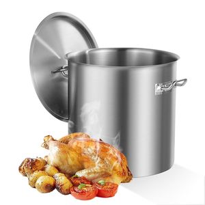 Olla de Acero Inoxidable de 53 Qt con Ollas Grandes para Cocinar y Asa de Grado Comercial Resistente - Product Image 1