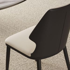 Set di 2 sedie da pranzo moderne grigie e bianche, contemporanee, eleganti e confortevoli per sala da pranzo, cucina, ufficio - Product Image 6