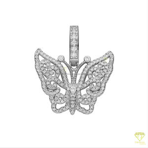 Elegante Collar de Mariposa con Diamante Moissanite VVS en Plata de Ley 925, Joyería de Moda - Product Image 3