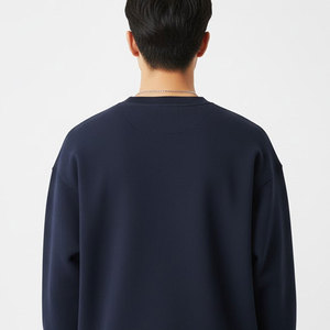 Sudadera elegante para hombre, mezcla de algodón, con diseño ajustado, ideal para entrenamiento en el gimnasio y para el día a día. - Product Image 4