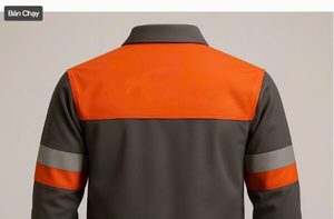 Veste de travail technique gris orange réfléchissante de sécurité - Product Image 1