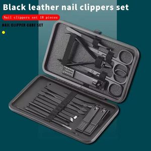Ensemble de 7 outils professionnels portables en acier inoxydable pour manucure et pédicure, grandes et moyennes pinces obliques, pour adultes, durables, style classique - Product Image 2