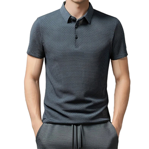 Camiseta Polo de Algodón Premium para Hombre, Manga Corta, Transpirable, Informal, para Golf, con Logotipo Personalizado Bordado, Color Liso, para Verano - Product Image 4
