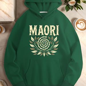 เสื้อมีฮู้ดลำลองของผู้หญิงดีไซน์เนื้อแกะสไตล์เมารี - Product Image 2
