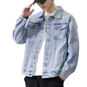 Wholesale Hot Selling Long Sleeve <b>Men</b> <b>Denim</b> <b>Jacket</b> Professionally Manufactured Slim Fit Stylish Windbreaker <b>Men</b> <b>Denim</b> <b>Jacket</b> - Product Image 6