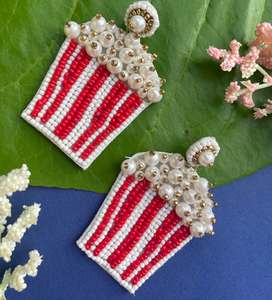 Pendientes de Perlas con Diseño Floral, Pendientes Personalizados con Múltiples Perlas, Joyería Festiva para Mujer al Mejor Precio - Product Image 5