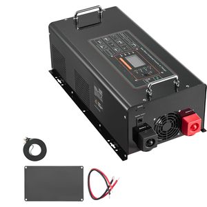 Inverter a Onda Sinusoidale Pura da 5000 Watt con Caricabatterie DC 24V AC 120V, Display LCD Singolo e Telecomando per Applicazioni Solari - Product Image 1