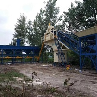 Centrale à béton mobile compacte YHZS90 pour projets de construction 90m3/h Système de contrôle automatique PLC Transport facile