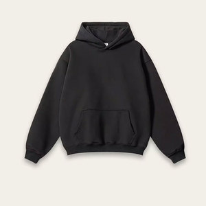 เสื้อฮู้ดโอเวอร์ไซส์ลายดาว Better Days สำหรับผู้ชาย สไตล์สตรีทแวร์ สีดำ ผ้าฝ้ายเฟรนช์เทอร์รี่ ทรงพอดีตัว ใส่ได้ทุกโอกาสในฤดูใบไม้ร่วง - Product Image 1