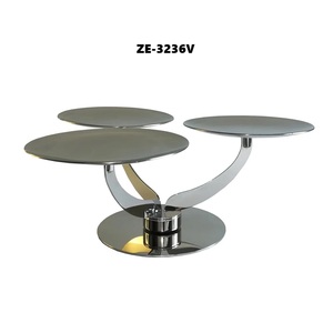Support à gâteau en métal fait main, présentoir à gâteau moderne pour les entreprises de restauration, collection de supports à gâteau en métal pour anniversaires et mariages - Product Image 1