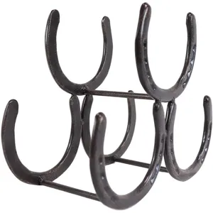 Luxury Handmade Metal Waterproof Farmhouse Style Bottle Holder Stand Elegant <b>Wine</b> Rack Modern Restaurant Decor - Product Image 2