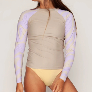 Women Rash Guard <b>Surf</b> Swim Shirt Long Sleeve UV Protection Quick Dry Swimwear for Beach Water Sports Women Rash Guard - Product Image 5