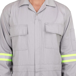 High Quality Safety Short Sleeve Work <b>Overalls</b> Uniforms <b>Construction</b> Work Wear Suit Coverall In Different Color - Product Image 6