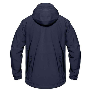 High Quality Men's <b>Fleece</b> Softshell <b>Jacket</b> Custom Logo Windproof Waterproof Outdoor <b>Jacket</b> Zipper Closure for Uniforms - Product Image 2