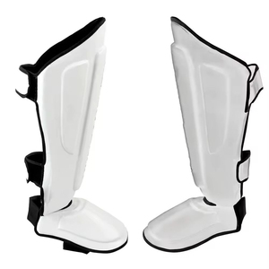 Espinilleras Profesionales de Artes Marciales, Taekwondo, Karate, MMA, con Protección para el Empeine, Ajustables, Elásticas, Transpirables, de Material PU Antideslizante - Product Image 5