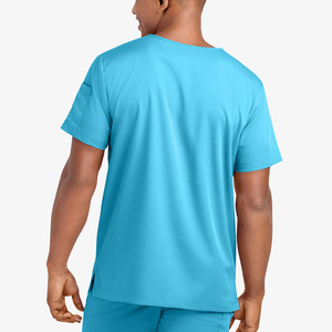 Blouses médicales unisexes pour infirmières, médecins et ambulanciers – Écologiques, en satin tricoté, avec détection d'aiguilles – Vêtements professionnels pour hôpitaux - Product Image 6