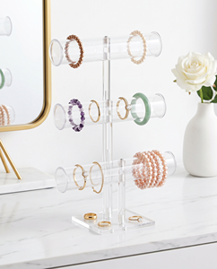 Modern Acrylic Ring Display Holder <b>Stand</b> Transparent for Stylish Functional Organizer Accessories Retail for - Product Image 3