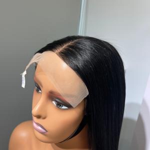 Vente chaude pas cher Remy perruque fermeture 5x5 Jet Black couleur vietnamien vrais cheveux humains unique dessiné qualité cheveux - Product Image 5