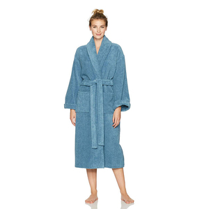 Peignoir Kimono Léger et Respirant en Flanelle Absorbante pour Homme, Idéal pour l'Été, Vêtement de Nuit de Luxe en Tissu Gaufré - Product Image 3