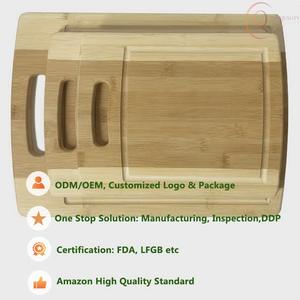 Planche à découper en bambou robuste avec matériau antibactérien écologique, surface de coupe résistante, passe au lave-vaisselle pour une utilisation en cuisine - Product Image 4